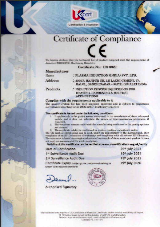 CE Compliance: Heating & Hardening